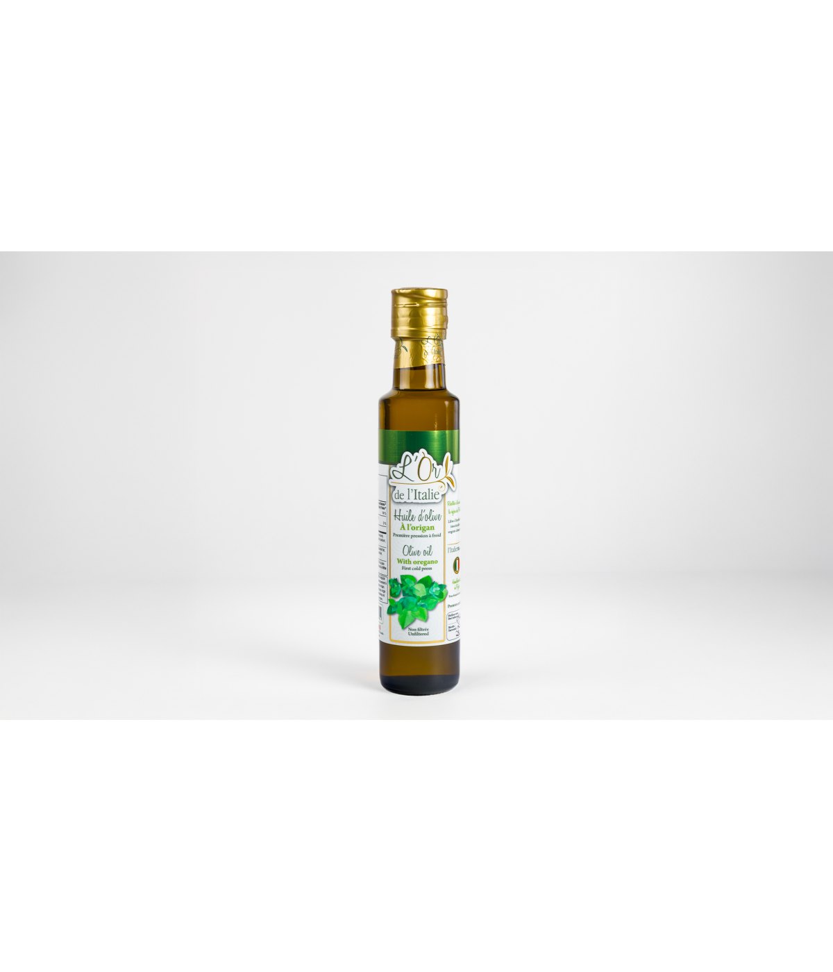 Huile d'olive extra vierge à L'Origan 250ml