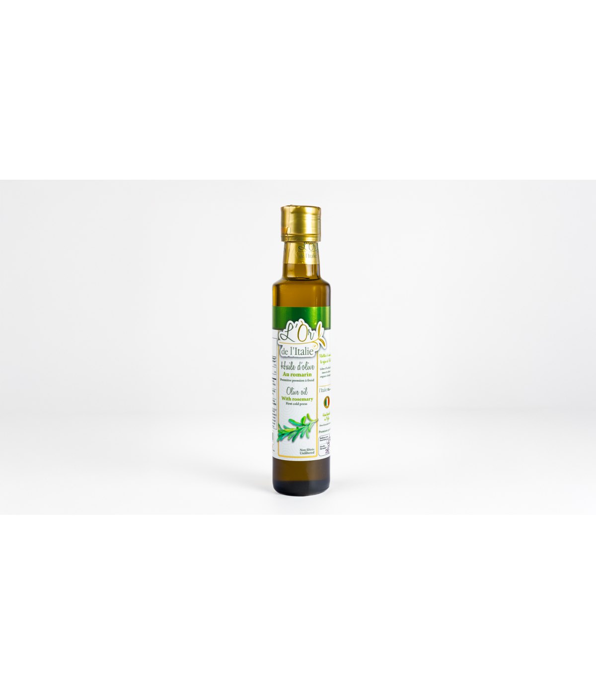 Huile d'olive extra vierge au romarin 250 ml