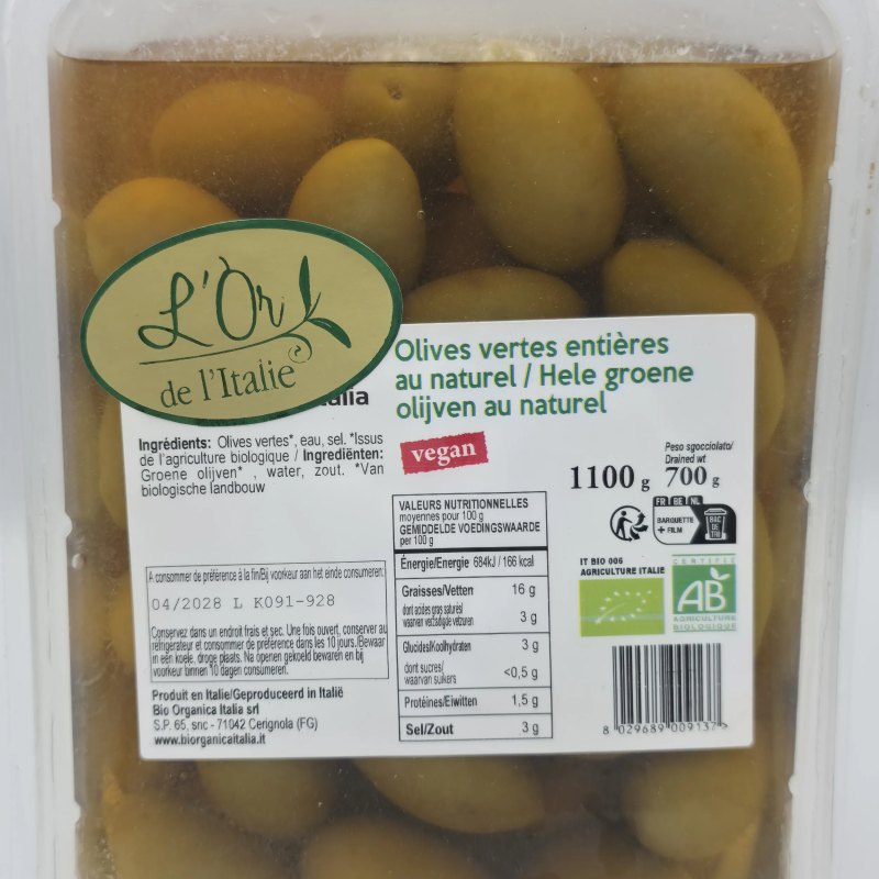 Olives Bio Cerignola